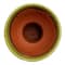 Hello Honey® 12.25" Green Round Terra-cotta Hobnail Footed Vase